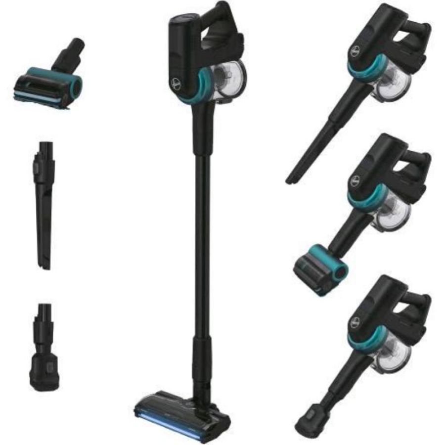Hoover hf410p 011 scopa elettrica ricaricabile senza sacchetto spazzola antigroviglio con luci led mini turbo spazzole con accessori