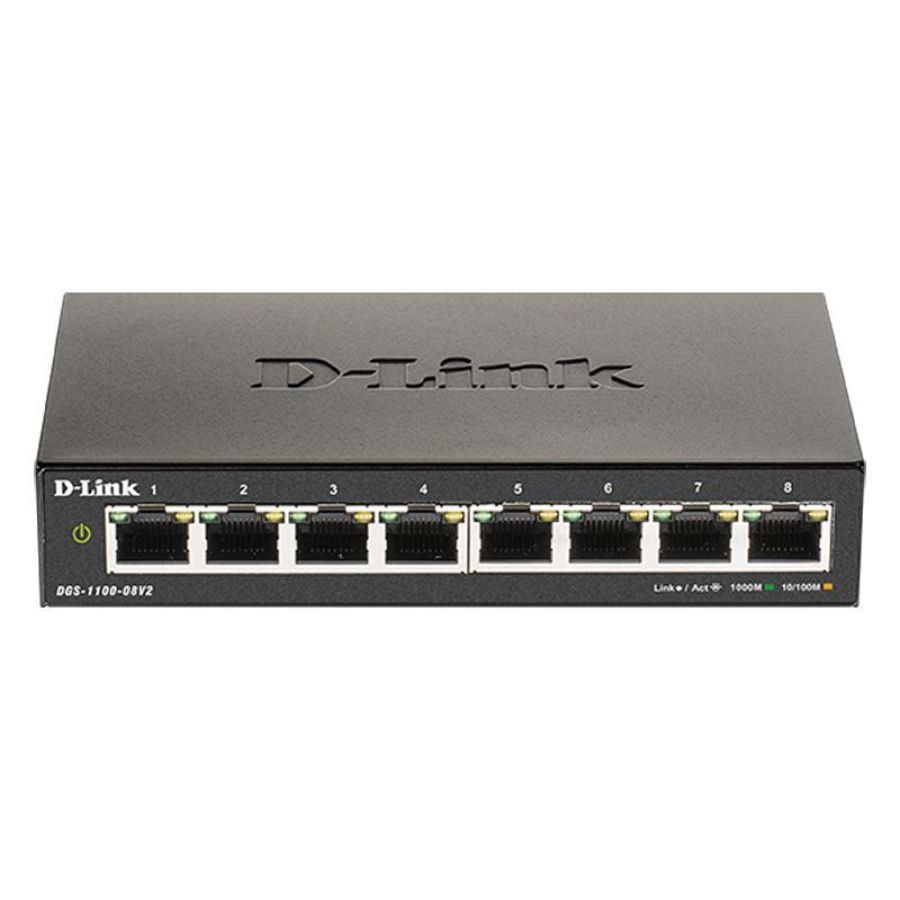 D-link dgs-1100-08v2 - smart switch 8 porte gigabit gestite
