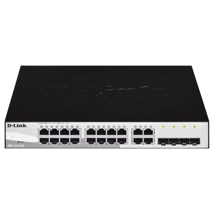 D-link dgs-1210-20 - smart switch 20 porte gigabit gestite - 4 porte sfp combo