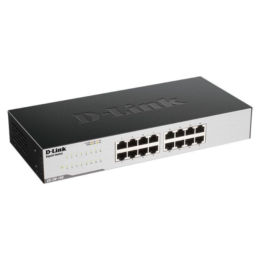 D-link go-sw-16g - easy desktop switch 16 porte gigabit