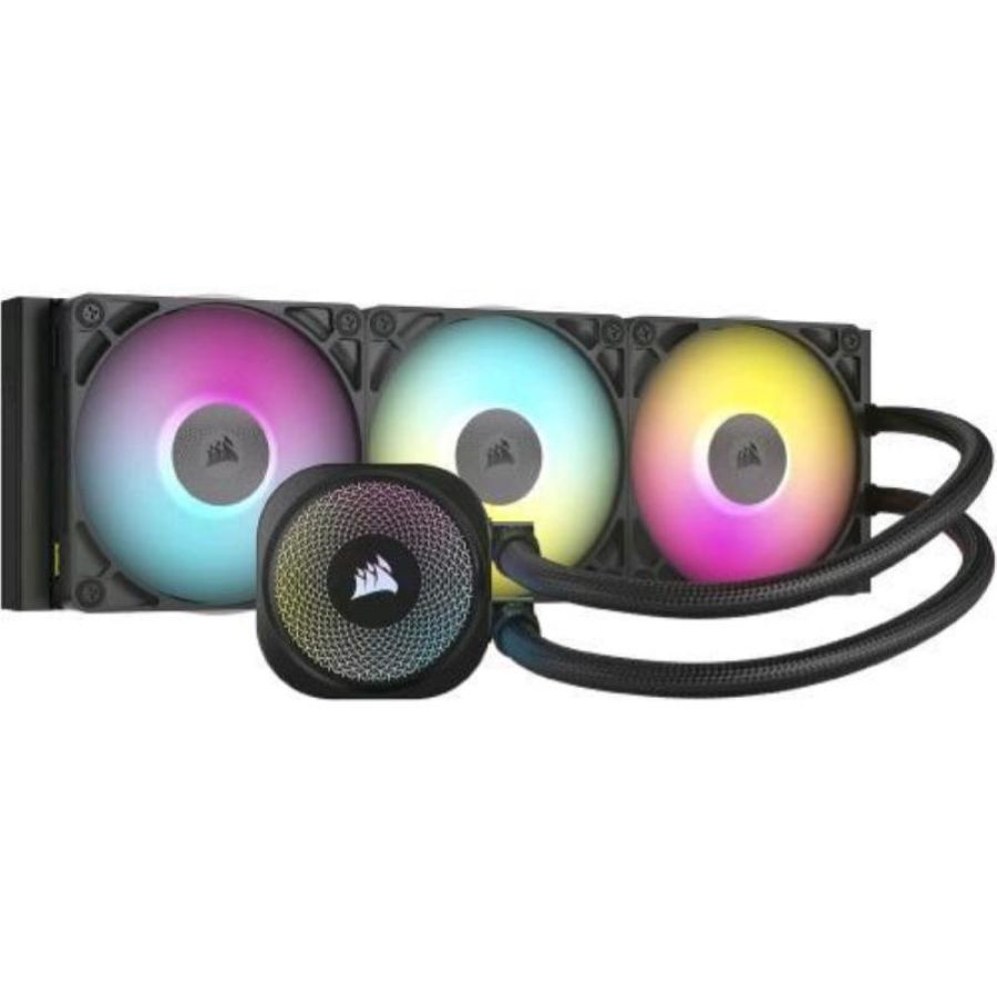 Corsair icue link titan 360 rx rgb cpu liquid cooler triple fan 360mm intel 1851/1700 amd am5/am4 nero