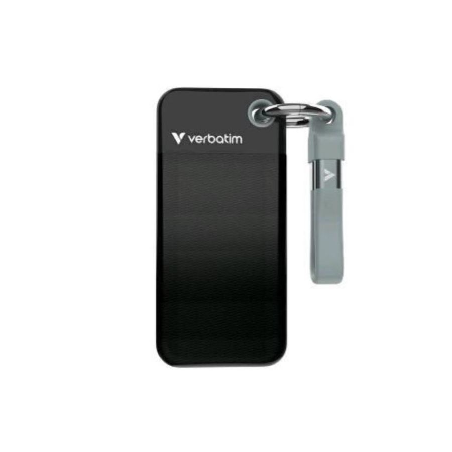 Verbatim pocket ssd 2 tb usb-c 3.2 gen 2 esterno portatile black/grey