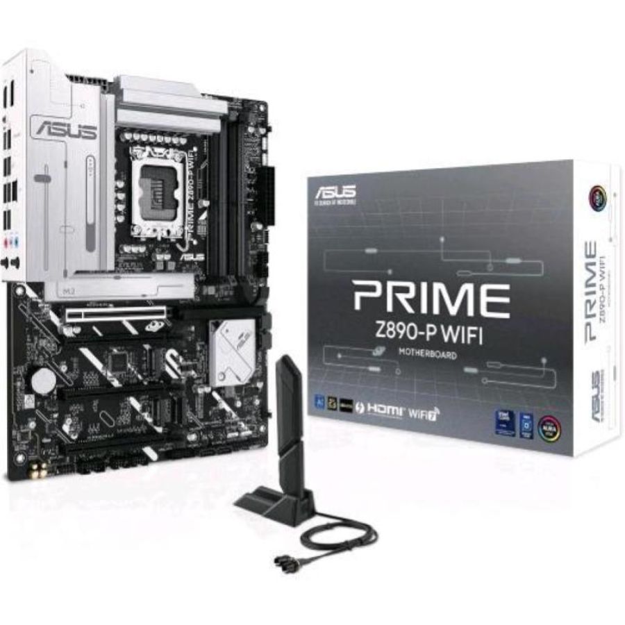 Asus intel prime z890-p wifi scheda madre intel atx 14121 fasi di alimentazione slot ddr5 pcie 5.0 gpu di nuova generazione porta usb-c thunderbolt 4 wi-fi 7 q-antenna