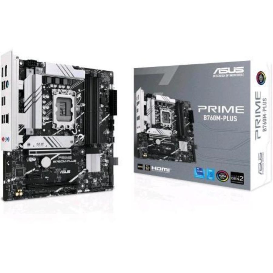Asus scheda madre prime b760m-plus intel lga 1700 micro atx ddr5 192gb