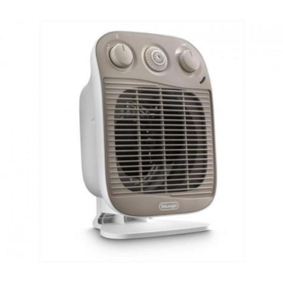 Delonghi hfs50d22 vertical edge termoventilatore verticale potenza 2200 w timer bianco-beige