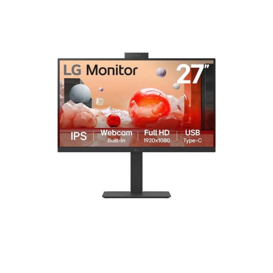 Lg monitor 27ba850 27`` led ips 100hz 16:9 full hd 5ms 250 cdm webcam pivot usb-c dock dp-hdmi multimediale