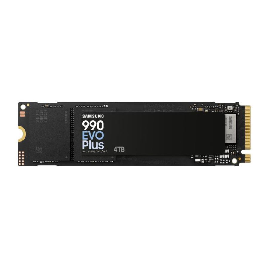 Samsung 990 evo plus ssd 4 tb m.2 nvme pci express 4.0 v-nand tlc lettura: 7150 mb/s - scrittura: 6300 mb/s