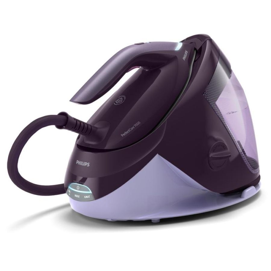 Philips psg7150/30 ferro da stiro con caldaia 2400w serbatoio 1.8 lt colpo di vapore 600g pressione 8 bar tecnologia optimaltemp purple