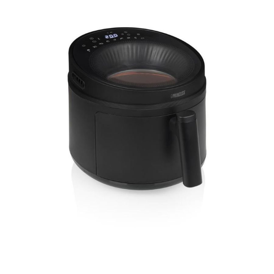Princess 182270 - friggitrice ad aria 5 l, 1500 w, 8 programmi preimpostati, display digitale, tecnologia ciclonica zyklon, nero