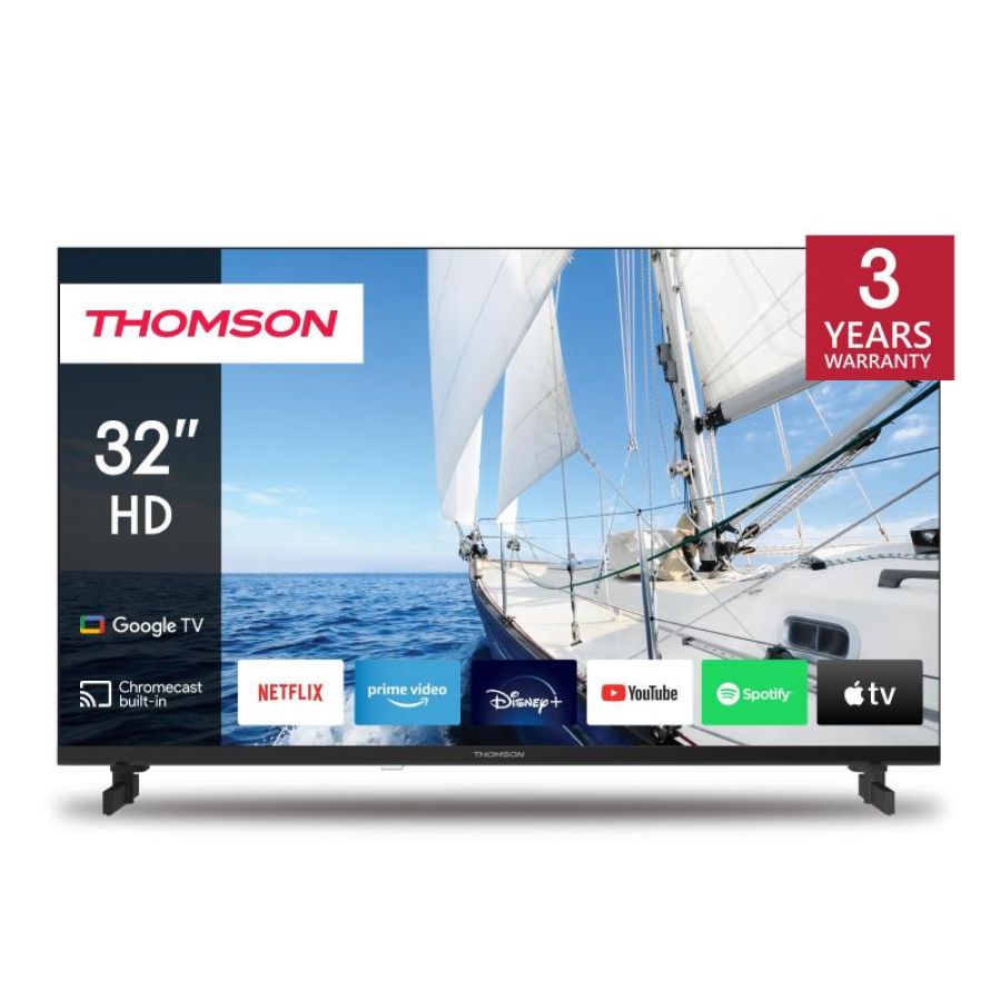Thomson 32hg2s14 smart tv 32 pollici hd ready display lcd sistema google tv colore nero