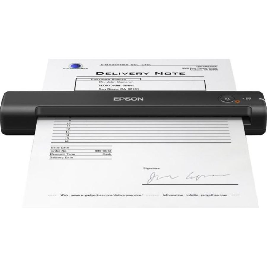Epson workforce es-50 scanner documenti portatile a4 600x600 dpi usb 2.0 pdf jpeg tiff black