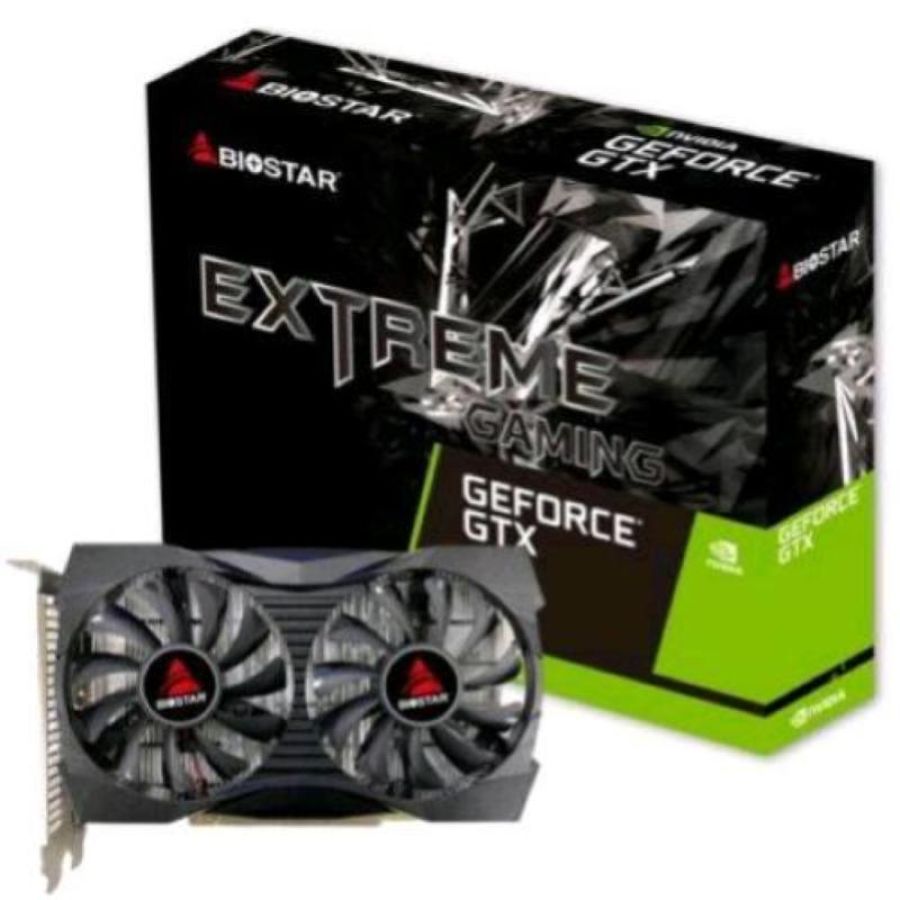 Biostar nvidia gtx1050-4gb atx 4gb gddr5 128 bit pcie 4.0 16x dual fan - 1 x dvi-d 1 x hdmi 1 x displayport