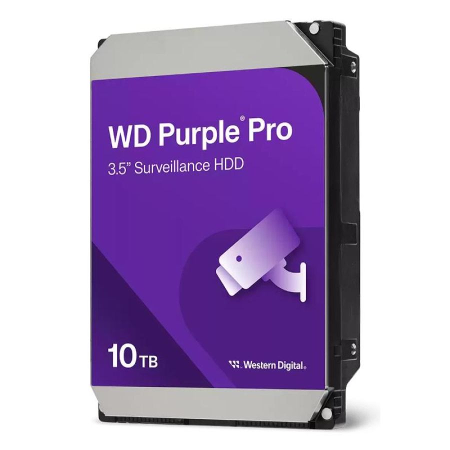 Western digital purple pro hdd 10tb sata iii 3.5 buffer 512mb 7.200 rpm per videosorvegliana con tecnologia allframe