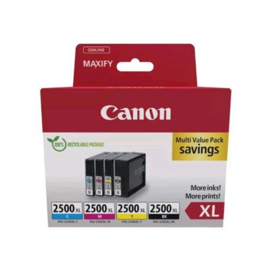 Canon pgi-2500 xl bk-c-m-y cartuccia d`inchiostro confezione multipla