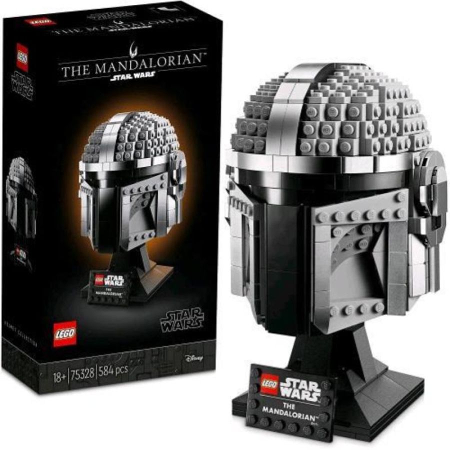 Lego star wars casco del mandaloriano elmo da collezione
