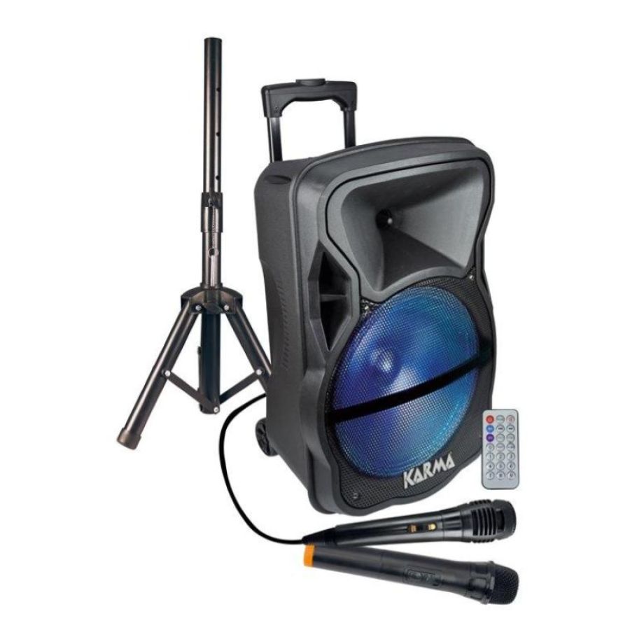 Cassa audio amplificato lx 12 600 watt con radiomicrofono