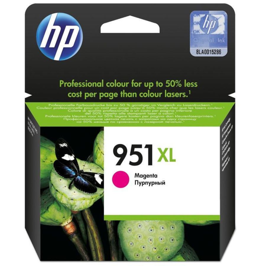 Hp 951xl magenta (cn047ae) - cartuccia originale ad alta efficienza