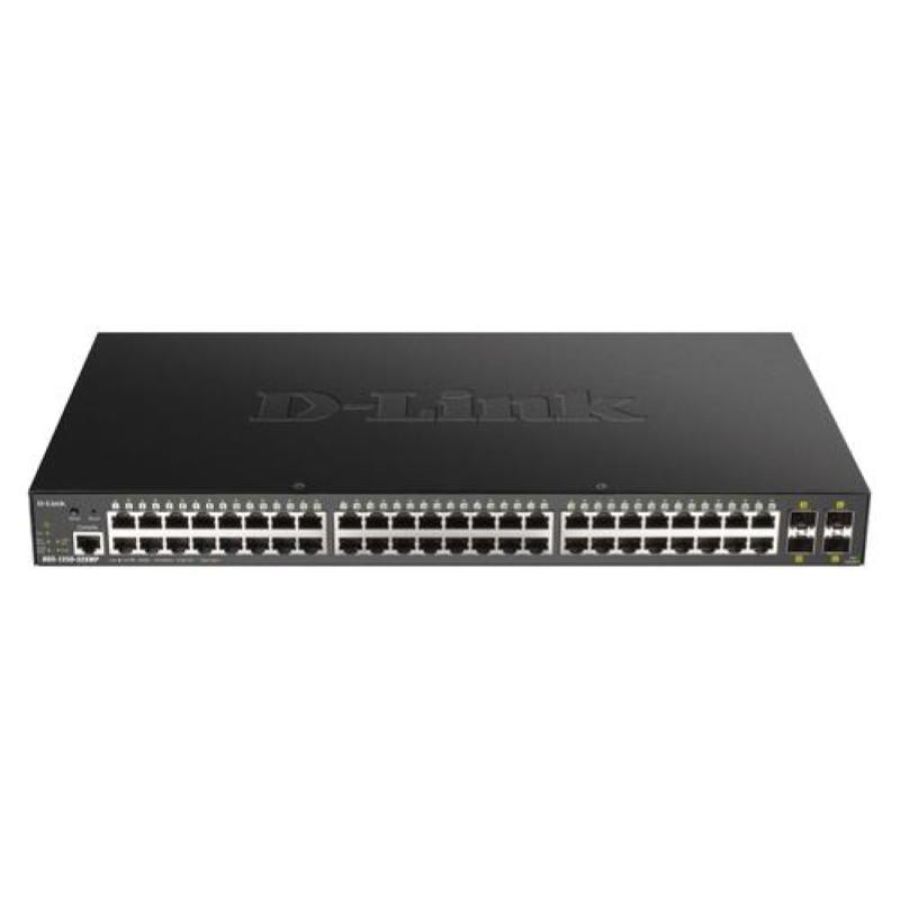 D-link dgs-1250-52xmp switch di rete gestito l3 48 x 10/100/1000 (poe) + 4 x 10 gigabit sfp+ poe (370 w)