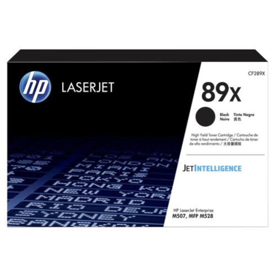 Hp 89x toner nero alta capacita` 10.000 pagine per laserjet enterprise m507, mfp m528; laserjet enterprise flow mfp m528