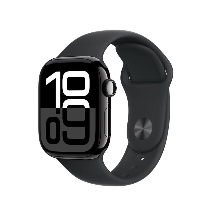 Apple watch 10 42mm gps jet allumin.nero nero sport band s/m