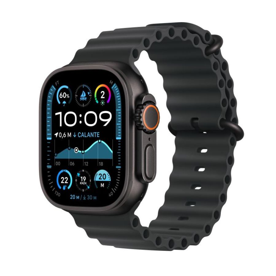 Apple watch 49mm ultra 2 cel.nero ocean titanium cinturino