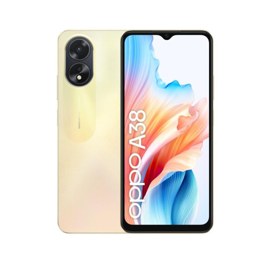 Oppo a38 dual sim 6.56 octa core 128gb ram 4gb 4g lte italia glowing gold