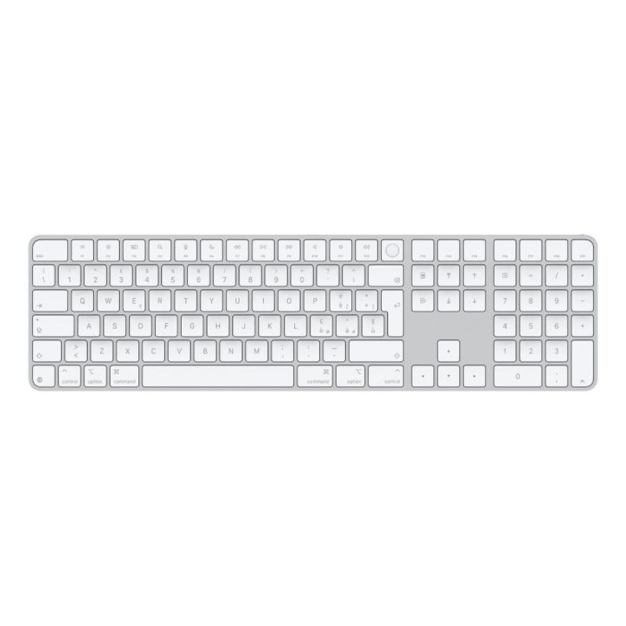Tastiera magic apple keyboard bianc touch id + tast.numerico usbc
