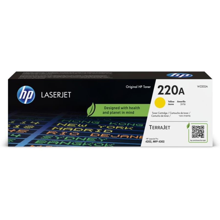 Hp toner originale giallo laserjet 220a