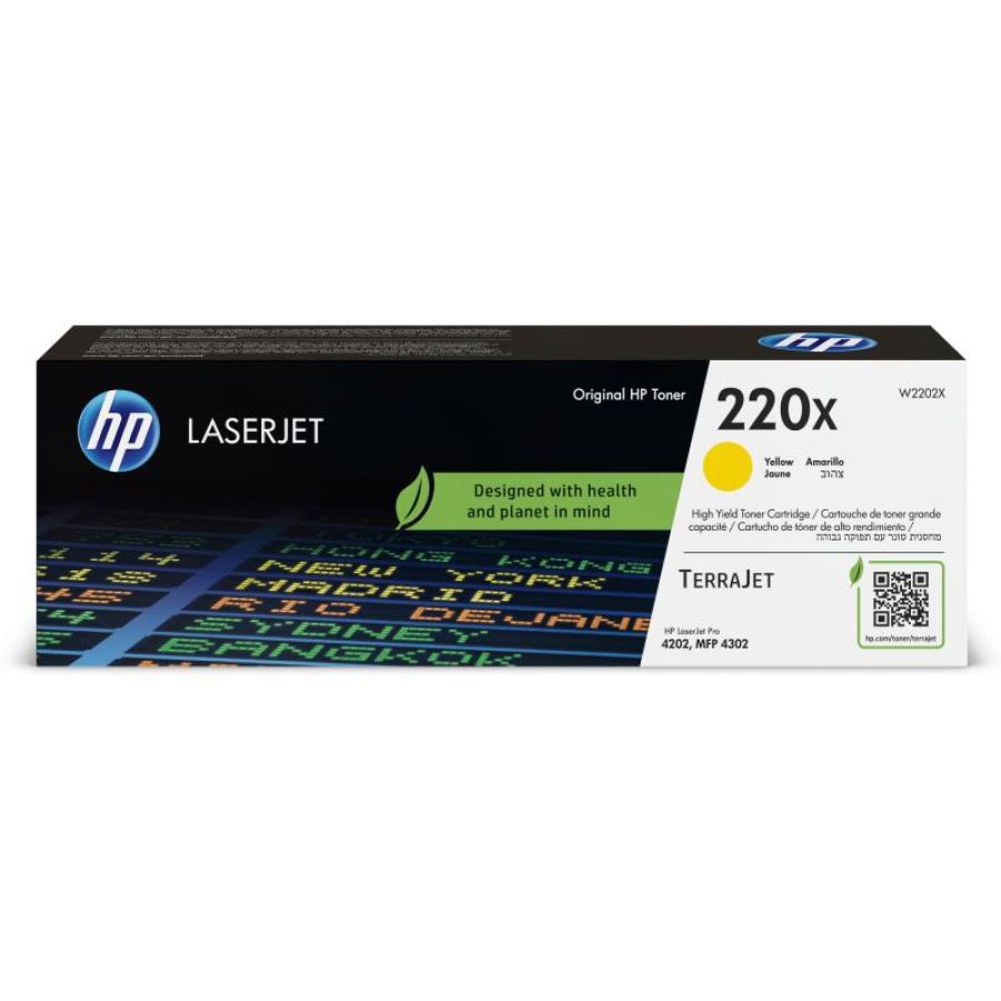 Hp toner originale giallo laserjet 220x