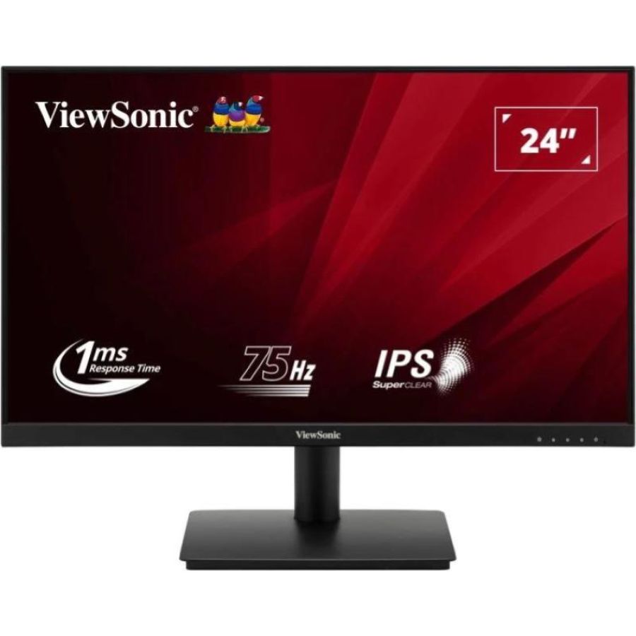 Viewsonic mon 23.8 ips vga hdmi black vesa fhd