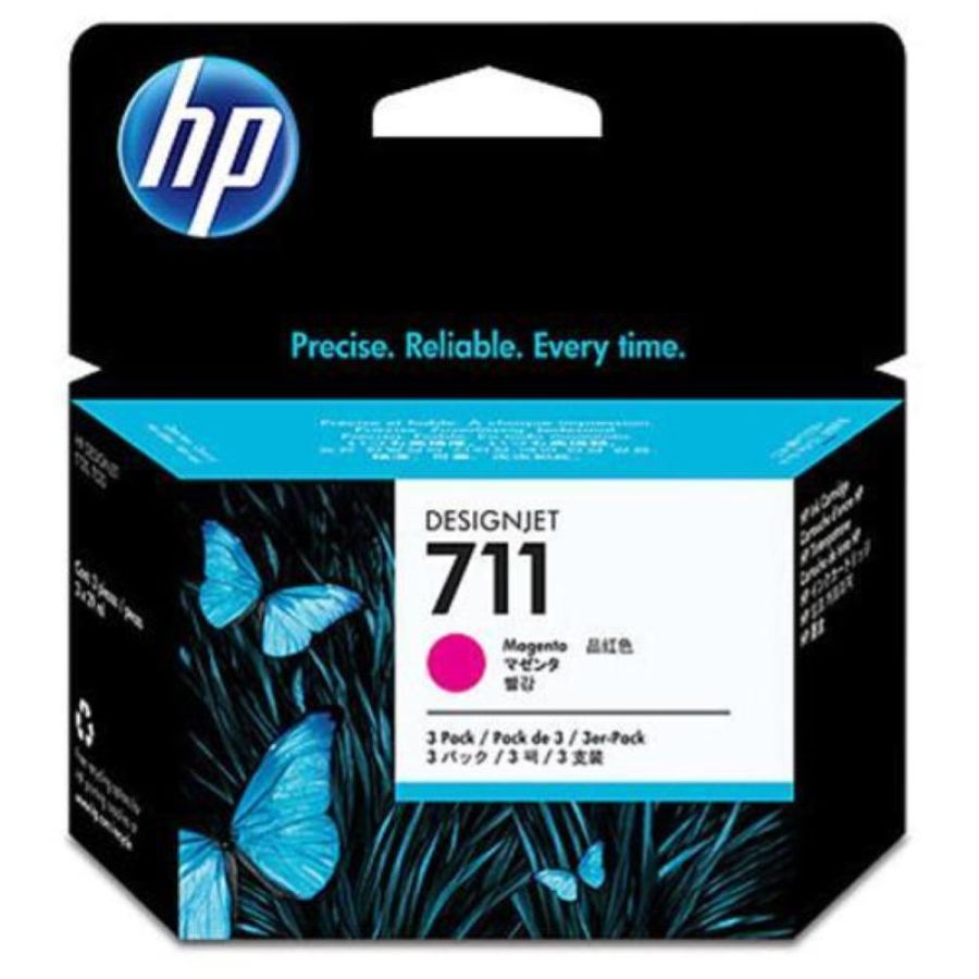 Hp 711 cartuccia inkjet magenta 3pz 29ml