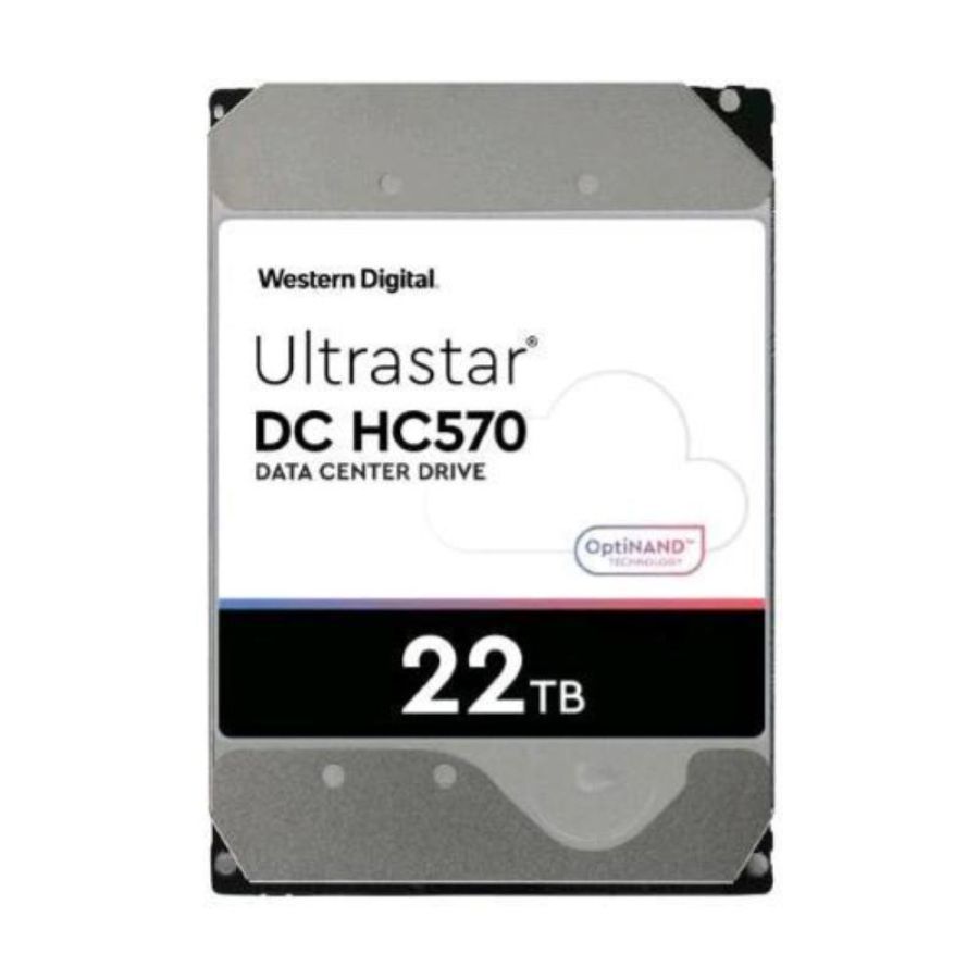 Western digital ultrastar dc hc570 hdd interno 22.000gb interfaccia sata iii formato 3.5 7.200 rpm
