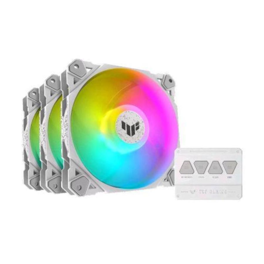 Asus tuf gaming tf120 argb kit 3xventole 120mm white edition