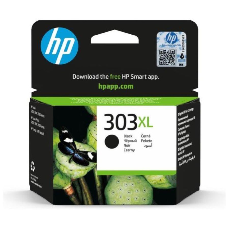 Hp 303 xl t6n04ae nero cartuccia originale per stampanti a getto di inchiostro hp tango e tango x e hp envy 6220, 6230, 6232, 6234, 7130, 7134 e 7830, nero