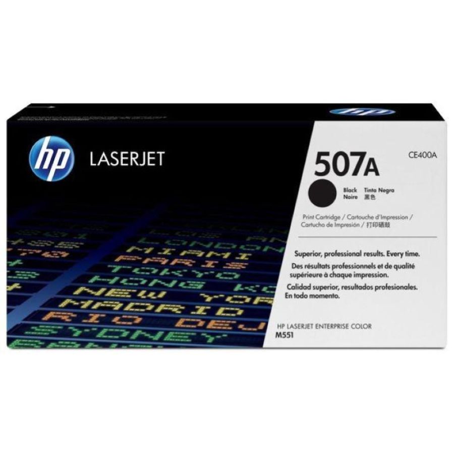 Hp 507a toner nero per stampanti laserjet garanzia italia (ce400a)
