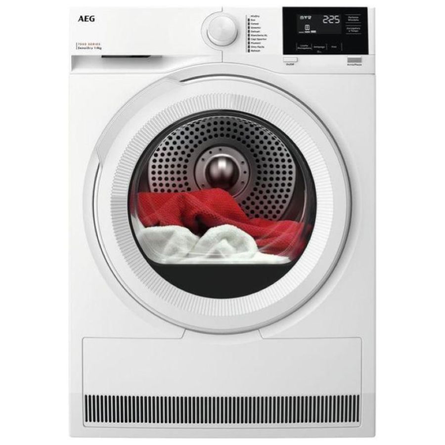 Aeg serie 7000 tr7g93w asciugatrice a pompa di calore 9kg classe a sensidry easy clean