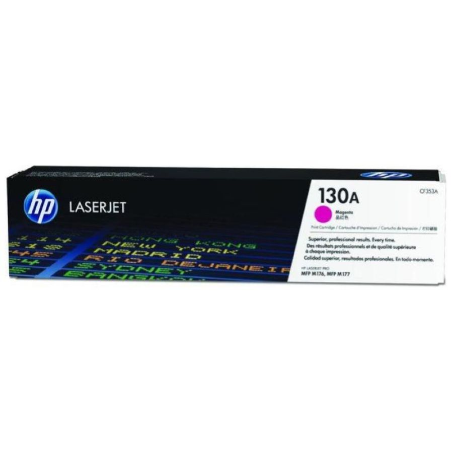 Hp 130a toner magenta per color laserjet pro mfp m176n- laserjet pro m177fw (cf353a)
