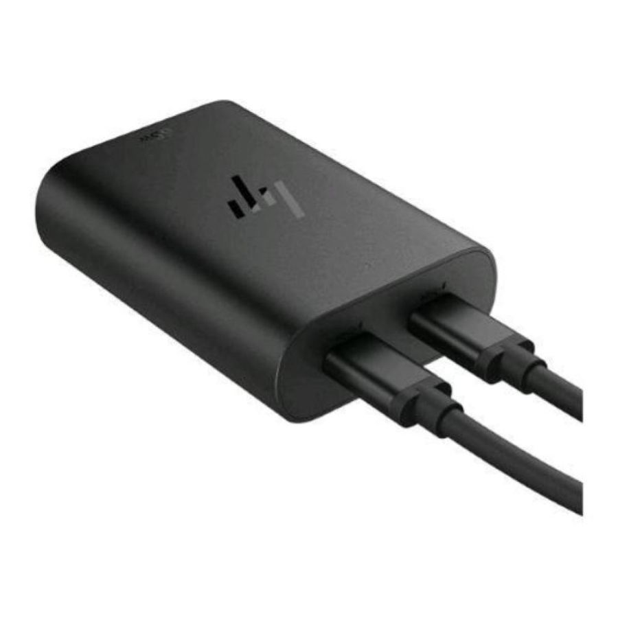 Hp caricabatterie gan usb-c 65 w per notebook nero