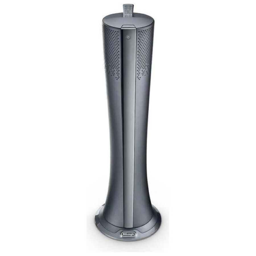 Deâ??longhi hfx85w20c - purificatore dâ??aria per ambienti fino a 30 mÂ², filtrazione hepa, 60 db, funzione riscaldamento-ventilazione, termostato digitale e telecomando, bianco