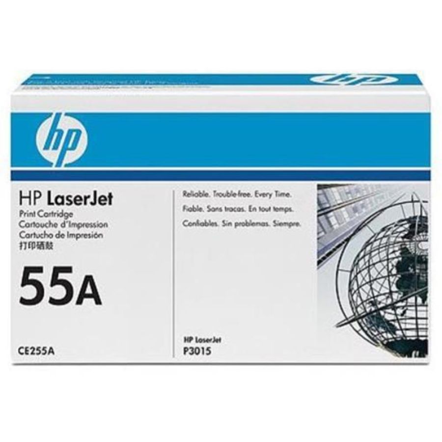 Hp 55a toner nero per laserjet p3015d-p3015dn-p3015x-m525dn mfp-m525f mfp-m525c-pro m521dn-pro m521dw-p3015 garanzia italia (ce255a)