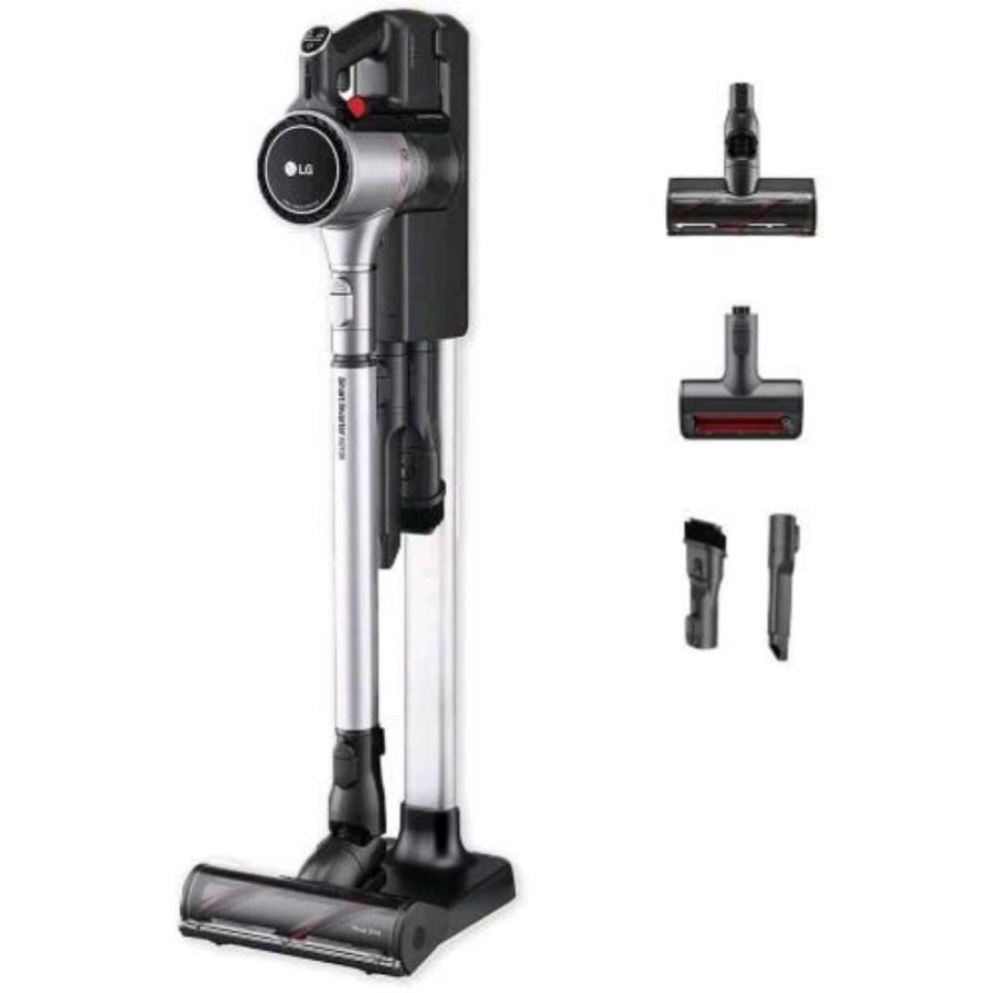 Lg a9k-core1s cordzero scopa elettrica senza fili 200w 2 in 1 autonomia 120 minuti con wifi 2 spazzole 2 accessori e 2 batterie nero