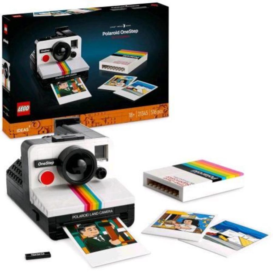 Lego ideas fotocamera polaroid onestep sx 70 da costruire con dettagli autentici da collezzione