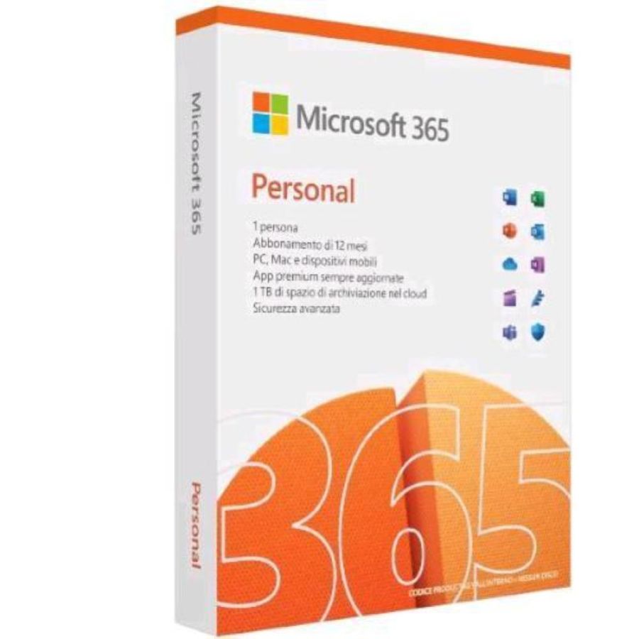 Microsoft m365 personal italian subscription p10 eurozone 1 license medialess 1 anno