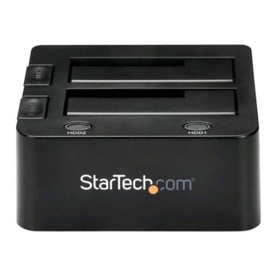 Startech sdock2u33 docking station dual-bay hdd hot swap 2.5-3.5 sata iii usb 3.0 nero