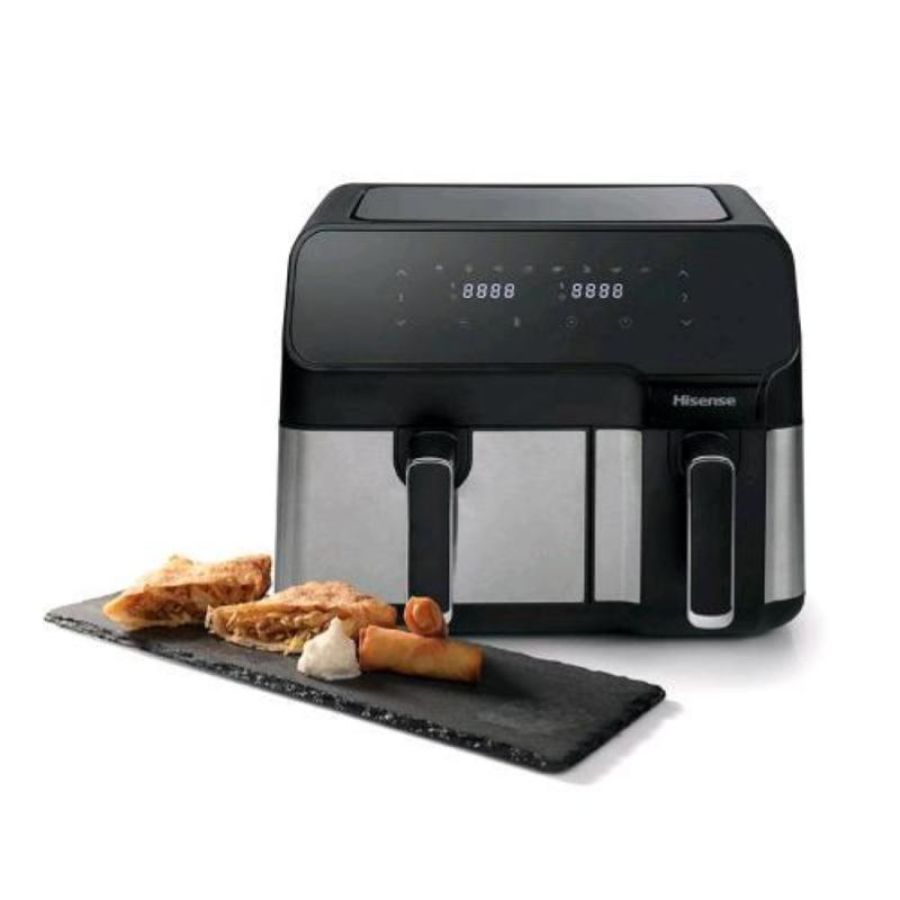 Hisense haf2900d friggitrice ad aria dual 8 programmi automatici indicatore led nero