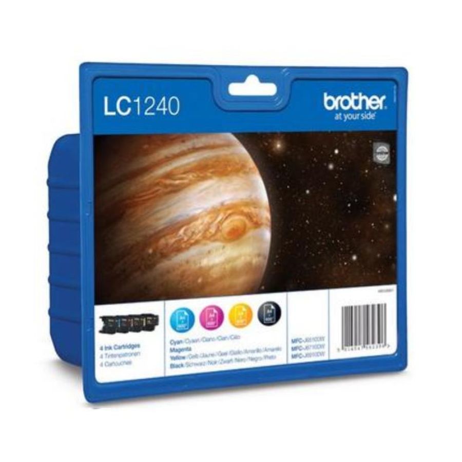 Brother multipack lc-1240valbp cartucce nero + giallo + ciano + magenta