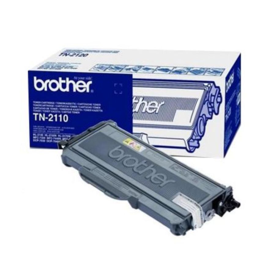 Brother tn-2110 toner nero per hl2140/2150n/2170w - dcp7030/7045n/mfc7320/7440n/7840w garanzia italia (tn-2110)