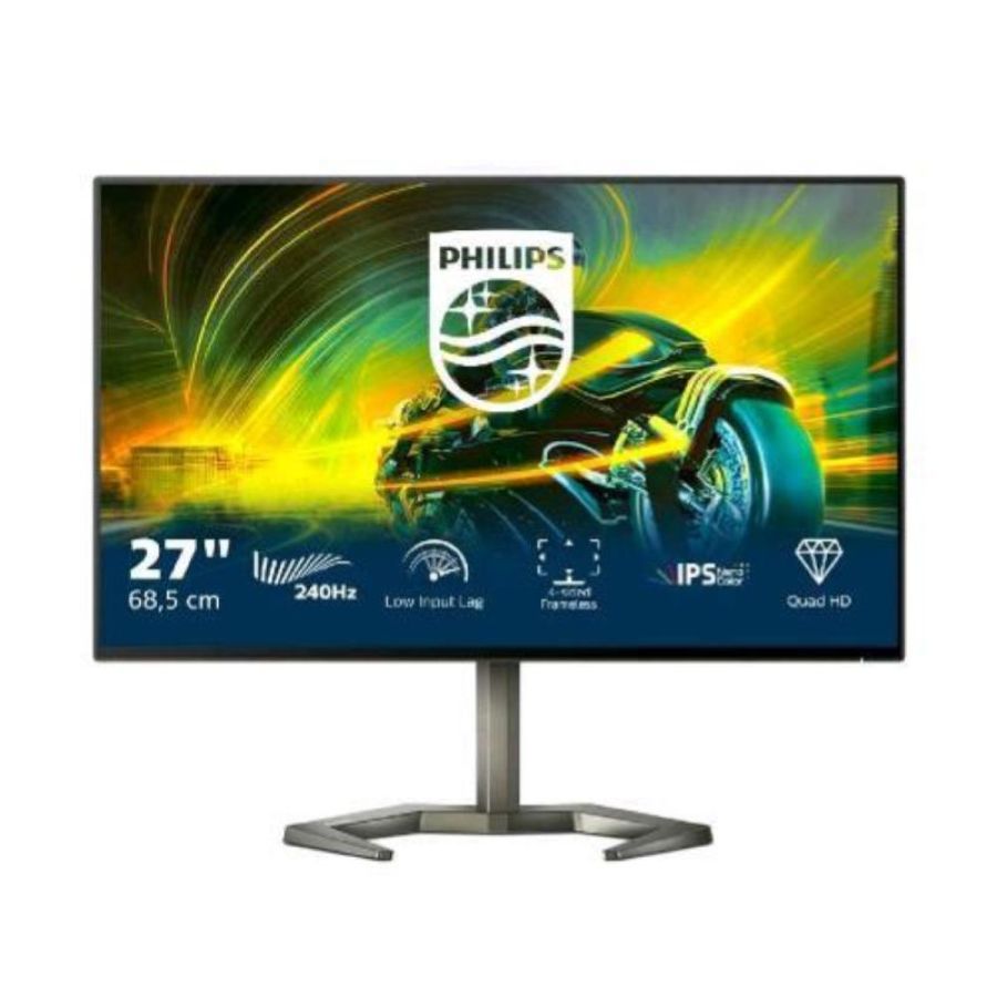 Philips momentum 27m1f5500p/00 gaming 27 led nano ips quad hd 16:9 144hz 1ms contrasto 1.000:1 hub usb hdmi displayport nero