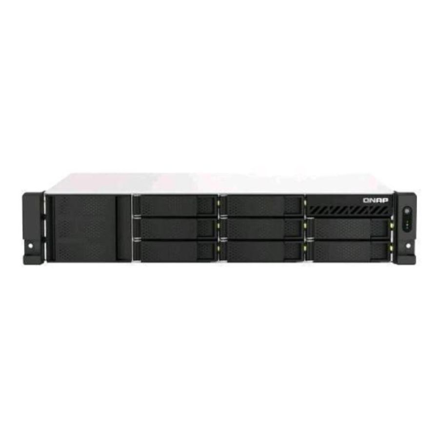 Qnap ts-864eu-rp-8g server nas 8 allogiamenti ram 8gb 2.5 gigabit ethernet montabile in rack