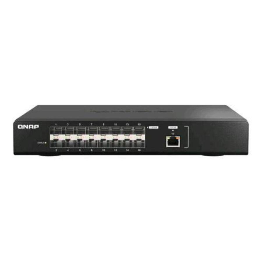 Qnap qsw-m5216-1t switch gestito 16 x 25 gigabit sfp28 + 1 x 10 gigabit ethernet